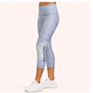 NEW Peloton X WITH White Opal Capri High Waisted Leggings Size Medium NWT